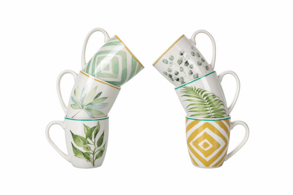 Set 24 Tazzine da Caffè 90 ml in Porcellana Villa d'Este Home Tivoli Oriental Botanique prezzo