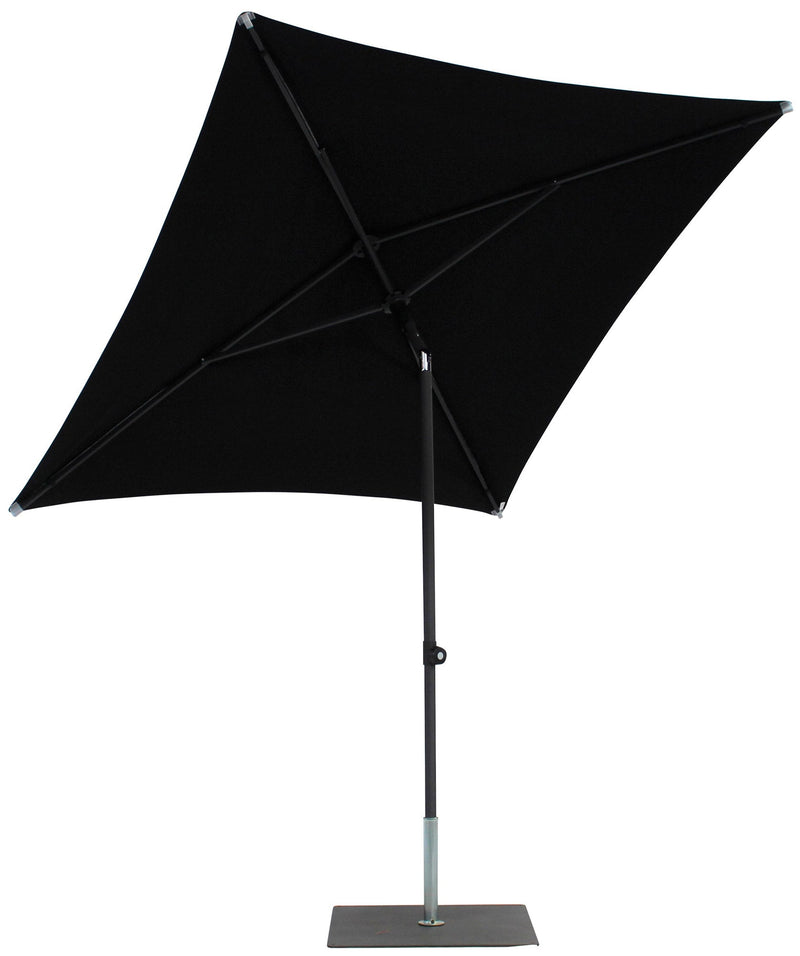 Ombrellone da Giardino 2x2 m Palo Ø38 mm in Alluminio Tessuto Olefin Trend Nero