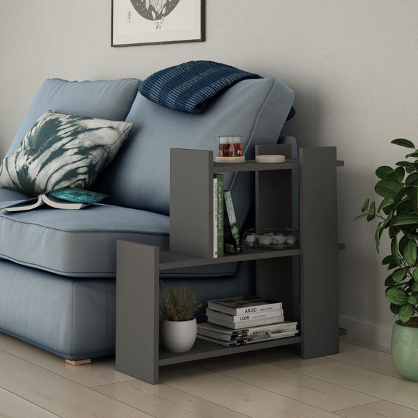 online Tavolino da Soggiorno Laterale 77x26x68 cm in MDF Mua Antracite