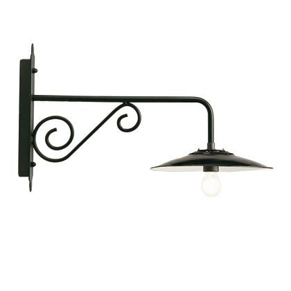 sconto Lampada Applique Piccola Colore Grigio per Esterno Linea Piatto Antico Sovil