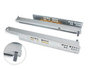 Guide a Scomparsa Silver per Cassetti ad Estrazione Totale P500 Zincato Bianco Acciaio Emuca