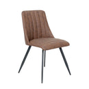 Sedia in Similpelle 57x47H84 cm Marrone