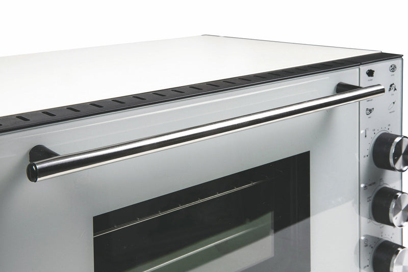 Forno Elettrico Ventilato 38 Litri 1800W con Vetro Kooper Great Stone Bianco