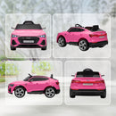 Macchina Elettrica per Bambini 12V con Telecomando Luci e Musica Rosa      