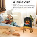 Termoventilatore 2000W 33,7x25,5x60,4 cm 3 Temperature Regolabili Nero