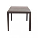 Tavolo Houston 150x90x74 h cm in Wicker Marrone