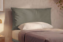 Letto 1 Piazza e Mezza con Rete Rivestita Similpelle Cappuccino Tessis Testata Soft Varie Misure