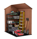 Casetta da Giardino Porta Attrezzi 125,8x184,5x205,1 cmin Evotech+ Keter Darwin 4x6 Marrone