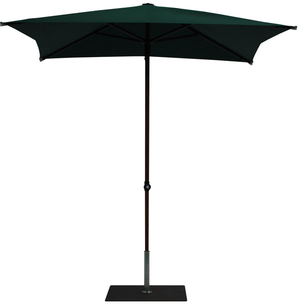 Ombrellone da Giardino 2x2 m Palo Ø38 mm in Alluminio Effetto Legno Tessuto Poliestere Trend Wood Verde acquista