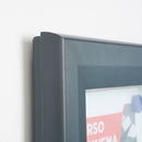 Bacheca da Esterno con Apertura a Ribalta 80,5x76x4,7 cm in Alluminio con Led Grigio Antracite