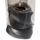 Camino a Bioetanolo da Tavolo Ø14,5x46,5 cm in Acciaio Ceramica e Vetro Nero