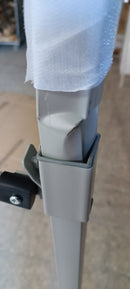 Gazebo Richiudibile Pieghevole 3x3m in Acciaio e PVC Impermeabile Bianco Seconda Scelta