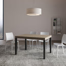  Tavolo Allungabile 140-400x90x77 cm Everyday Premium Tortora Gambe Antracite