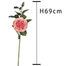 Set 4 Rose Artificiali con Boccio Altezza 69 cm Arancio