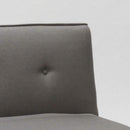 Divano Letto 178x82x70 cm in Tessuto Grigio