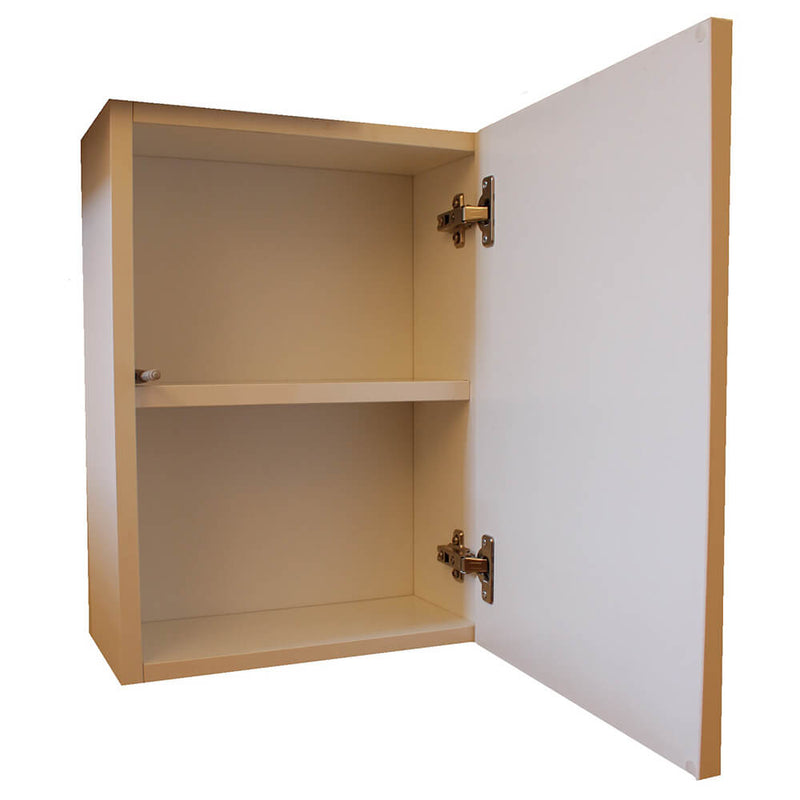 Mobile da Bagno sospeso Ibiza 15 Bianco Opaco e Tabacco Scuro TFT