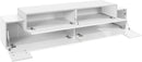 Mobile Tv 3 Ante a Ribalta 200x45x51,5 cm Coro Bianco Lucido/Bianco  