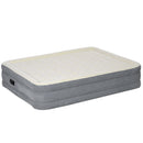 Materasso Gonfiabile Singolo con Pompa di Gonfiaggio Inclusa e Borsa 92x203x46 cm Beige