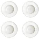 Set 4 Piatti Fondi Ø30 cm in Porcellana Allluminica Kaleidos Aluxina Pasta Bowl Bianchi