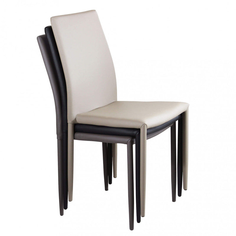 Sedia Cammie 41x50x91 h cm in Similpelle Marrone