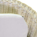 Poltrona da Giardino 60x60xh82 cm in Rattan Lucrezia Bianco