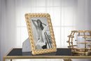 Cornice Ropy Oro 19,3x2x24,5 cm in Poliresina e Vetro Oro