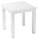 Tavolino da Giardino 48,5x48,5cm in Alluminio Boston Bianco