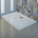 Piatto Doccia in Acrilico Fosterberg Floret 3 Bianco Lucido Varie Misure