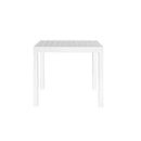 Tavolo Allungabile Hawaii 90/180x90x75 h cm in Alluminio Bianco