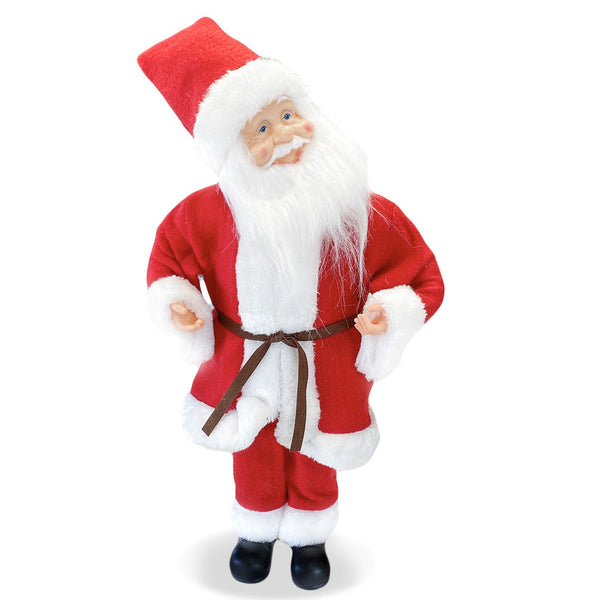 Pupazzo Babbo Natale H45 cm Carillon con Suoni e Movimento Rosso sconto