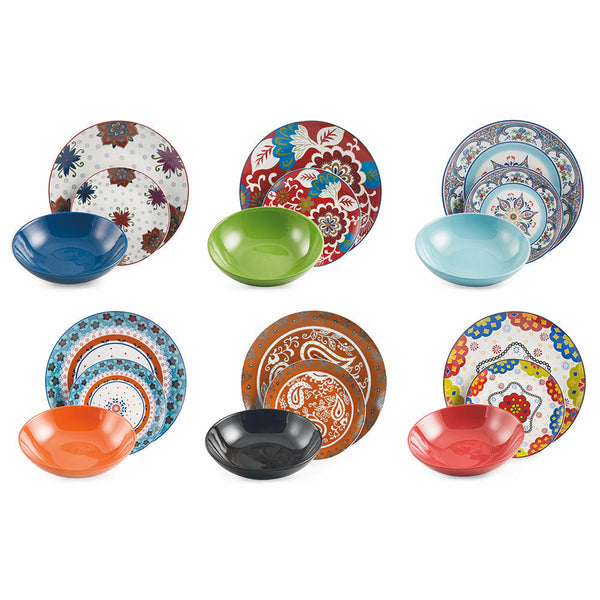 Servizio Piatti 18 Pezzi in Porcellana e Gres Villa d'Este Folie prezzo