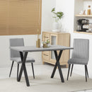 Tavolo da Pranzo per 4 persone 120x70x76 cm Piano Effetto Roccia