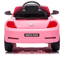 Macchina Elettrica per Bambini 12V con Licenza Volkswagen Maggiolino Beetle Small Rosa