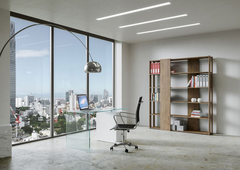 Libreria Moderna 5 Ripiani 178x36x204 cm in nobilitato Marrone