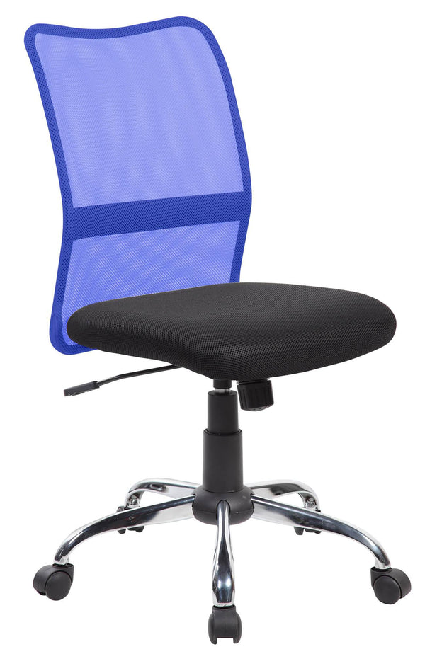 acquista Sedia Poltrona Operativa da Ufficio in Rete Denver Blu e Nero