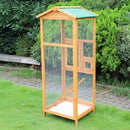 Gabbia per Uccelli Pappagallo in Legno per Giardino 68x63x165 cm 