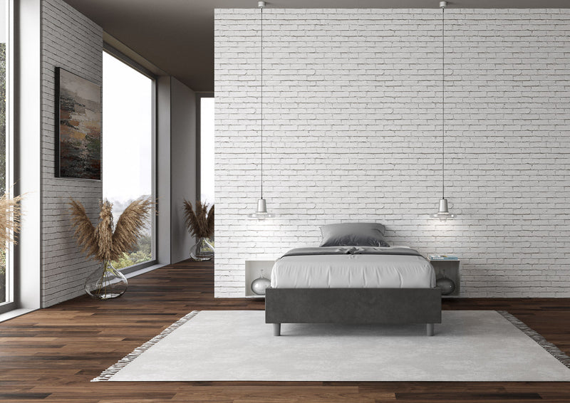 Letto Matrimoniale Francese Azelia Grigio Varie Misure