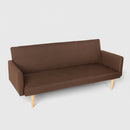 Divano Letto Clic Clac 182x64x80 cm in Tessuto Marrone