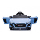 Macchina Elettrica per Bambini 12V Licenza Ufficiale Audi R8 New Spyder con Telecomando e Sedile in pelle Blu
