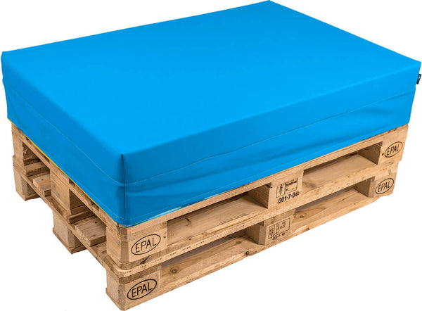 sconto Cuscino per Pallet 120x80cm in Tessuto Pomodone Blu Royal