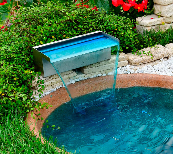Lama d’Acqua Effetto a Cascata per Piscina o Laghetto 30x14xH10 cm in Acciaio Inox Lucido prezzo