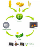 Camino a Bioetanolo da Parete 80x46 cm