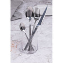 Servizio Set di Posate 24 Pezzi in Acciaio Inossidabile 18/8 VdE Tivoli 1996 Luxury Argento