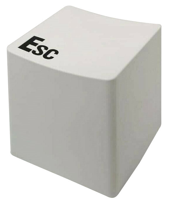 prezzo Pouf Poggiapiedi 34x34x38 cm con Scritta Esc Bianco