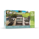 Set Salotto da Giardino 4 Posti Effetto Rattan Antracite Rodi      