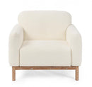 Poltrona 91x87x82h cm Detroit Naturale Bouclè 