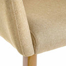 Poltrona Relax in Legno e Tessuto Colore Beige Chiaro Mod. Morla 60x58x77H cm