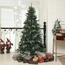 Albero di Natale Artificiale Innevato 180 cm 850 Rami Apertura a Cerniera Verde