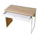 Scrivania da Ufficio con Cassetto in Legno e Metallo 100x50x75 cm 