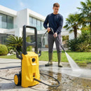 Idropulitrice Elettrica 1600W Portatile con Ugello Regolabile e Ruote Giallo      